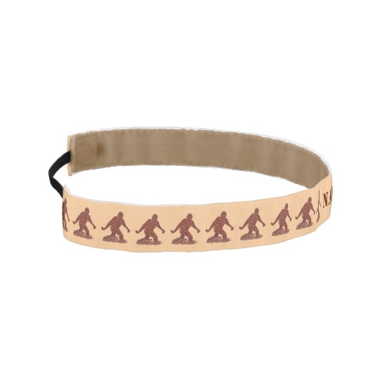 おもしろいなZビッグフットの歩くのサスカッチの群れパターン アスレチックヘッドバンド (左)