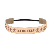 おもしろいなZビッグフットの歩くのサスカッチの群れパターン アスレチックヘッドバンド (正面)