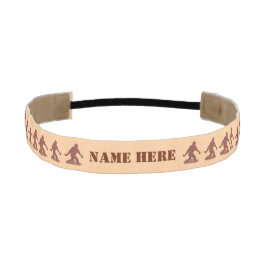 おもしろいなZビッグフットの歩くのサスカッチの群れパターン アスレチックヘッドバンド