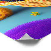 おもしろいにかわいいモルモット ポスター (角)