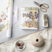 おもしろいに引っ掛かる小さな漁師ダービーベイビーシャワー ラッピングペーパー