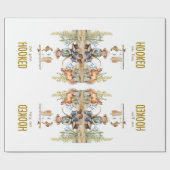 おもしろいに引っ掛かる小さな漁師ダービーベイビーシャワー ラッピングペーパー (フラット)