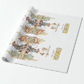 おもしろいに引っ掛かる小さな漁師ダービーベイビーシャワー ラッピングペーパー (アンロールド)