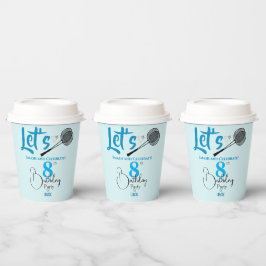 おもしろいに衝突する 紙コップ