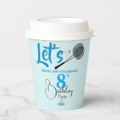 おもしろいに衝突する 紙コップ (正面)