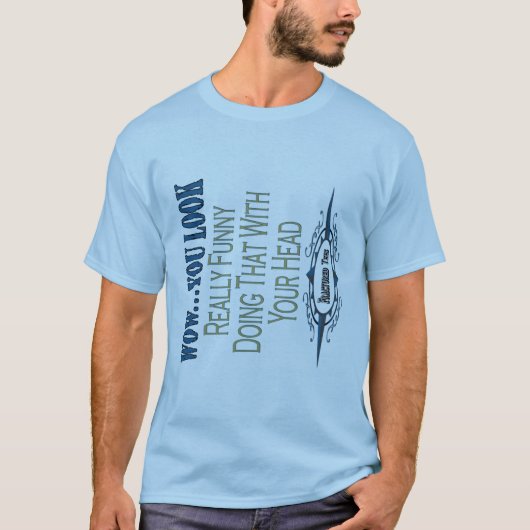 おもしろいに見ます Tシャツ (正面)