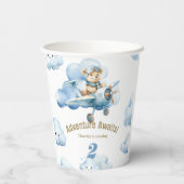 おもしろいに飛ぶ：テディの2回目の誕生日の冒険 紙コップ (裏面)