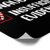 おもしろいのいけな不十分な証拠サンタクロース ポスター (角)