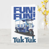 おもしろいのおもしろいTuk Tuk カード (黄色い花)