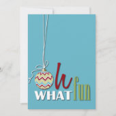 おもしろいのお洒落なクリスマスのパーティの招待状 招待状 (正面)