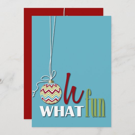 おもしろいのお洒落なクリスマスのパーティの招待状 招待状 (正面/裏面)