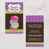 おもしろいのお洒落なマカロンの名刺 名刺 (正面/裏面)