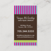 おもしろいのお洒落なマカロンの名刺 名刺 (裏面)