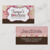 おもしろいのお洒落なマカロンの名刺 名刺 (正面/裏面)