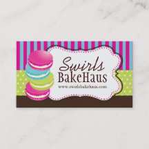 おもしろいのお洒落なマカロンの名刺