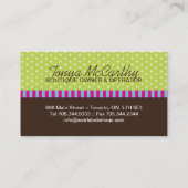 おもしろいのお洒落なマカロンの名刺 名刺 (裏面)