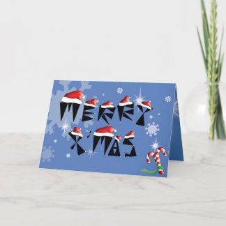 おもしろいのかわいいクリスマス シーズンカード
