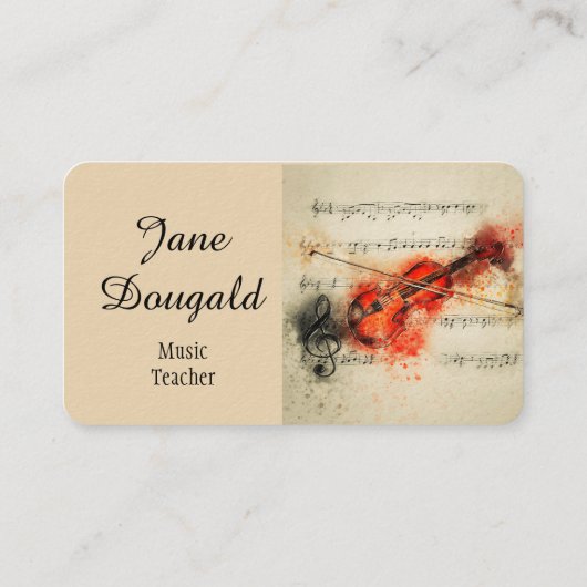 おもしろいのかわいい水彩画のアライグマ動物 名刺 (裏面)