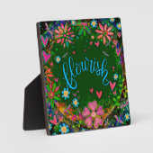 おもしろいのかわいらしフローラお洒落インスピレーション フォトプラーク (正面)