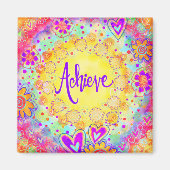 おもしろいのかわいらしフローラをモダン得る マグネット (正面)