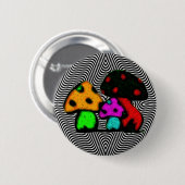 おもしろいのきのこ 缶バッジ (正面&裏面)