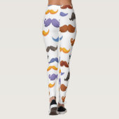 おもしろいのさまざまで多彩な髭パターン レギンス (裏面)