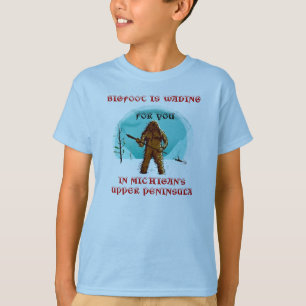 おもしろいのしゃれ! ビッグフットの~の雪男の~のサスカッチのワイシャツ Tシャツ
