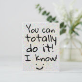 おもしろいのやる気を起こさせるな単語全くそれをすることができます ポストカード (スタンド正面)