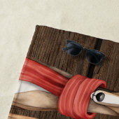 おもしろいのウィペットとグリーンハウンドズマフス ビーチタオル (インサイチュ)