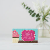 おもしろいのカップケーキの名刺 名刺 (スタンド正面)