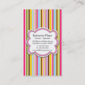 おもしろいのカップケーキ及びパン屋の帽子の名刺 名刺 (裏面)