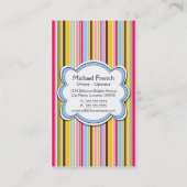 おもしろいのカップケーキ及びパン屋の帽子の名刺 名刺 (裏面)