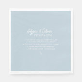 おもしろいのカップルに関す結婚る事実 スタンダードランチョンナプキン (正面)