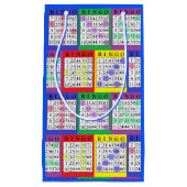 おもしろいのカラフルなビンゴはギフトバッグを梳きます スモールペーパーバッグ (正面)