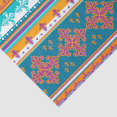 おもしろいのカラフルなレトロのBoho抽象的なパターン 薄葉紙 (詳細)