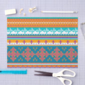 おもしろいのカラフルなレトロのBoho抽象的なパターン 薄葉紙 (クラフト)