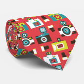 おもしろいのカラフルなレトロのLomoのカメラパターン ネクタイ (ロール)