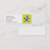 おもしろいのカラフルなFishEyeのカメラのカメラマン スキニー名刺 (正面/裏面)