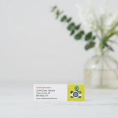 おもしろいのカラフルなFishEyeのカメラのカメラマン スキニー名刺 (スタンド正面)