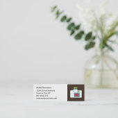 おもしろいのカラフルなLomoの行為Sのカメラのカメラマン スキニー名刺 (スタンド正面)