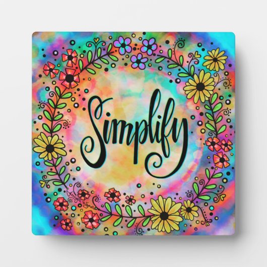 おもしろいのカラフル簡かわいらし単 フォトプラーク (正面)