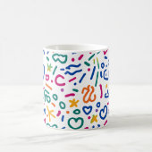 おもしろいのカラフル鮮やか形状 コーヒーマグカップ (中央)