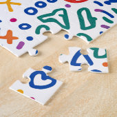 おもしろいのカラフル鮮やか形状 ジグソーパズル (側面)