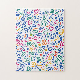 おもしろいのカラフル鮮やか形状 ジグソーパズル