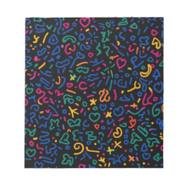 おもしろいのカラフル鮮やか形状 ノートパッド