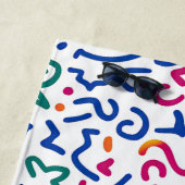 おもしろいのカラフル鮮やか形状 ビーチタオル (インサイチュ)