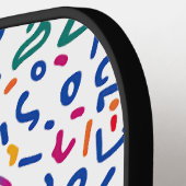 おもしろいのカラフル鮮やか形状 ピックルボールラケット (左詳細)