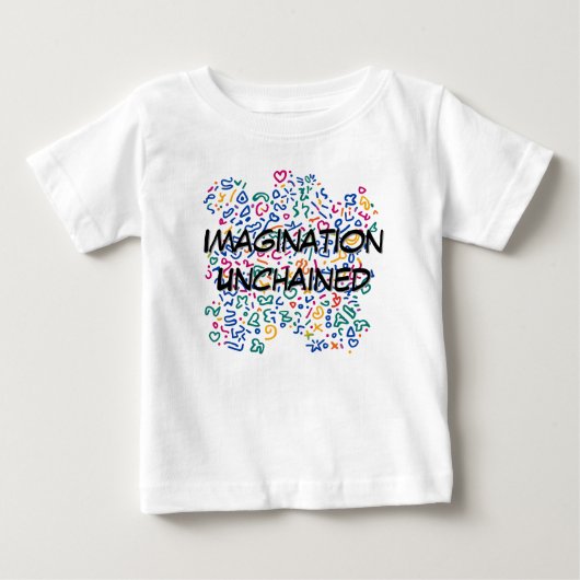 おもしろいのカラフル鮮やか形状 ベビーTシャツ (正面)