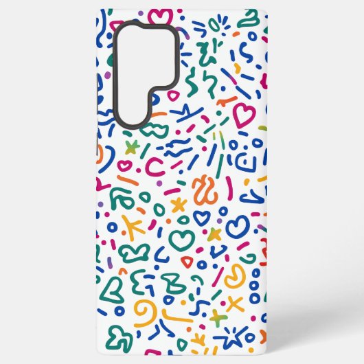 おもしろいのカラフル鮮やか形状 SAMSUNG GALAXYケース (裏面)