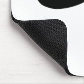 おもしろいのギフトのための黒い髭か黒い口ひげ マウスパッド (コーナー)